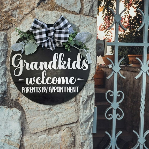 3D Welcome Hanger Welcome Sign Home Outdoor Decor 11.8Inch, Door Hanger Welcome Sign Home Decor Words Door Hanger