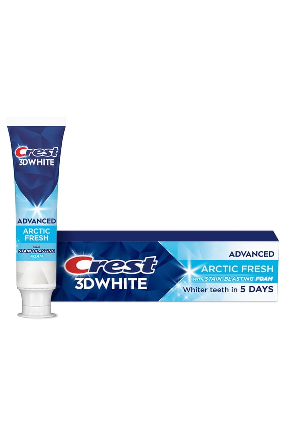 Toothpaste, 3D White Advanced Arctic Fresh Whitening Toothpaste, 3.3 oz