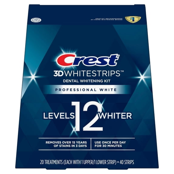 3D Whitestrips Professional White Teeth Whitening Kit, 20 Treatments