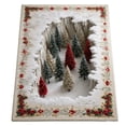 thumbnail image 1 of 3D Winter Christmas Illusion Area Rug Festive Indoor Home Decor Accent for Holiday Living Room Bedroom 16 X 24 Inch, 1 of 3