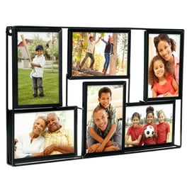 Mainstays 8-Opening Plaque Black Wall Collage Frame (Holds 6-4x6 & 2-4x4  Photos)
