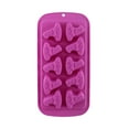 thumbnail image 1 of 3D Witch Hat Star Silicone Fondant Molds Halloween Party Chocolate Candy Clay Moulds 8 Cavity Non-Stick Molds for DIY Chocolate, Cake, Pudding, Ice Cream, Silica Gel Mould, Purple, 1 of 7