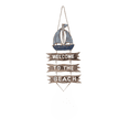 thumbnail image 1 of 3D Wooden Fish-Shaped Welcome Sign, Nautical-Themed Rustic Wall Decor for Beach House and Cottage, Mediterranean Style Hanging Ornament for Front Door Porch Garden and Patio, 1 of 7