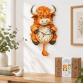 3D Wooden Highland Cow Clock Puzzle DIY Model Kit for Adults - Walmart.com
