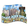 thumbnail image 1 of 3D Wooden Philadelphia Magnet Skyline 4 Inches, 1 of 2