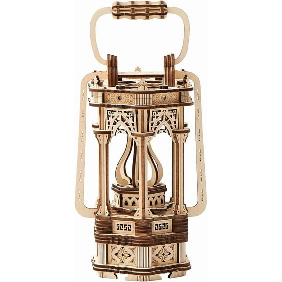 3D Wooden Puzzle for Adults, DIY Lantern Model Kit, Creative Assembly Model Building Kits to Build for Adults and Teens, DIY Assembly Puzzle, Woodcraft Kit for Christmas Day