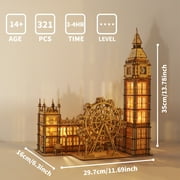 3D Wooden Puzzle Big Ben Model Kits Desktop Clock DIY Building Blocks Creative Gift Home Decor for Family Unique Christmas Gift