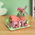 thumbnail image 1 of 3D Wooden Puzzles Decoration, House Building Wood Creative Mechanical Puzzles Assembly Model Building Kits to Build for Adults &Teens Gifts Christmas Ornaments, 1 of 5