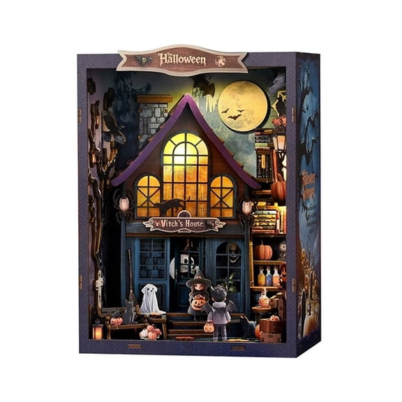 3D Wooden Puzzles Gothic Haunted Castle Horror House Model Kit, DIY Handcrafted Home Decor, Creative Gift for Adults - 237PCS