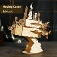 thumbnail image 1 of Music Park 3D Wooden Puzzles Moving Castle Music Box Kits Castle Building Model DIY Crafts Birthday Gift for Women, 1 of 7