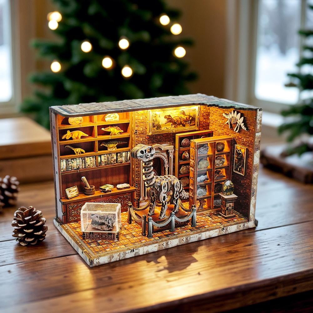3D Wooden Puzzles for Adults, DIY Book Kit, Built-in LED Model Kit ...