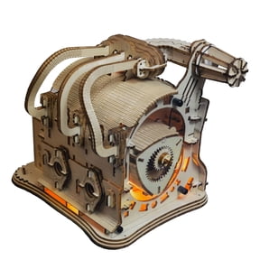 3D Wooden Rotary Engine Model Kit, DIY Mechanical Puzzle for Adults