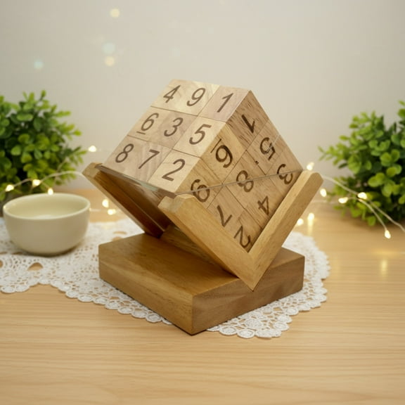 3D Wooden SUDOKU Cube Puzzle / Game