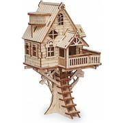3D Wooden Tree House Puzzle Kit for Adults , DIY Model Building Set with Laser-Cut Wood, Miniature Decor Creative Craft Gift for Hobbyists, Home Decorationwxx