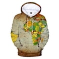 thumbnail image 1 of 3D World Map Hoodies Men/Women Sweatshirts Autumn Winter World Map Hoody Boys/Girls Sportwear Cap Coats, 1 of 2