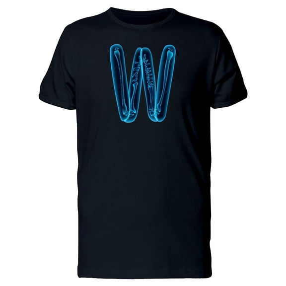 3D X-Ray Letter W Tee Men's -Image by Shutterstock