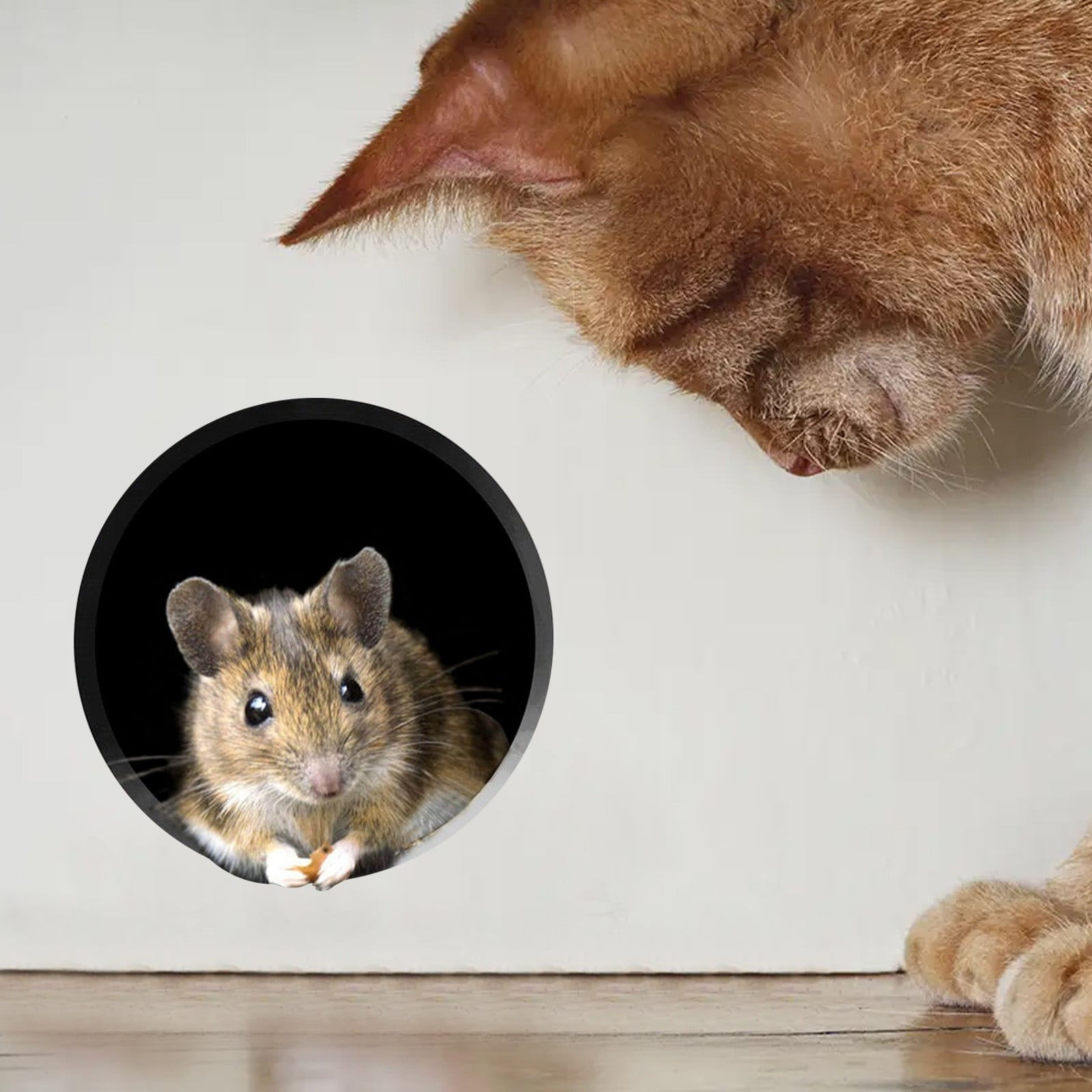 3D cartoon hole sticker home kitchen glass decoration sticker Water