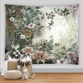 3D colorful flower tapestry beach wall psychedelic home living room
