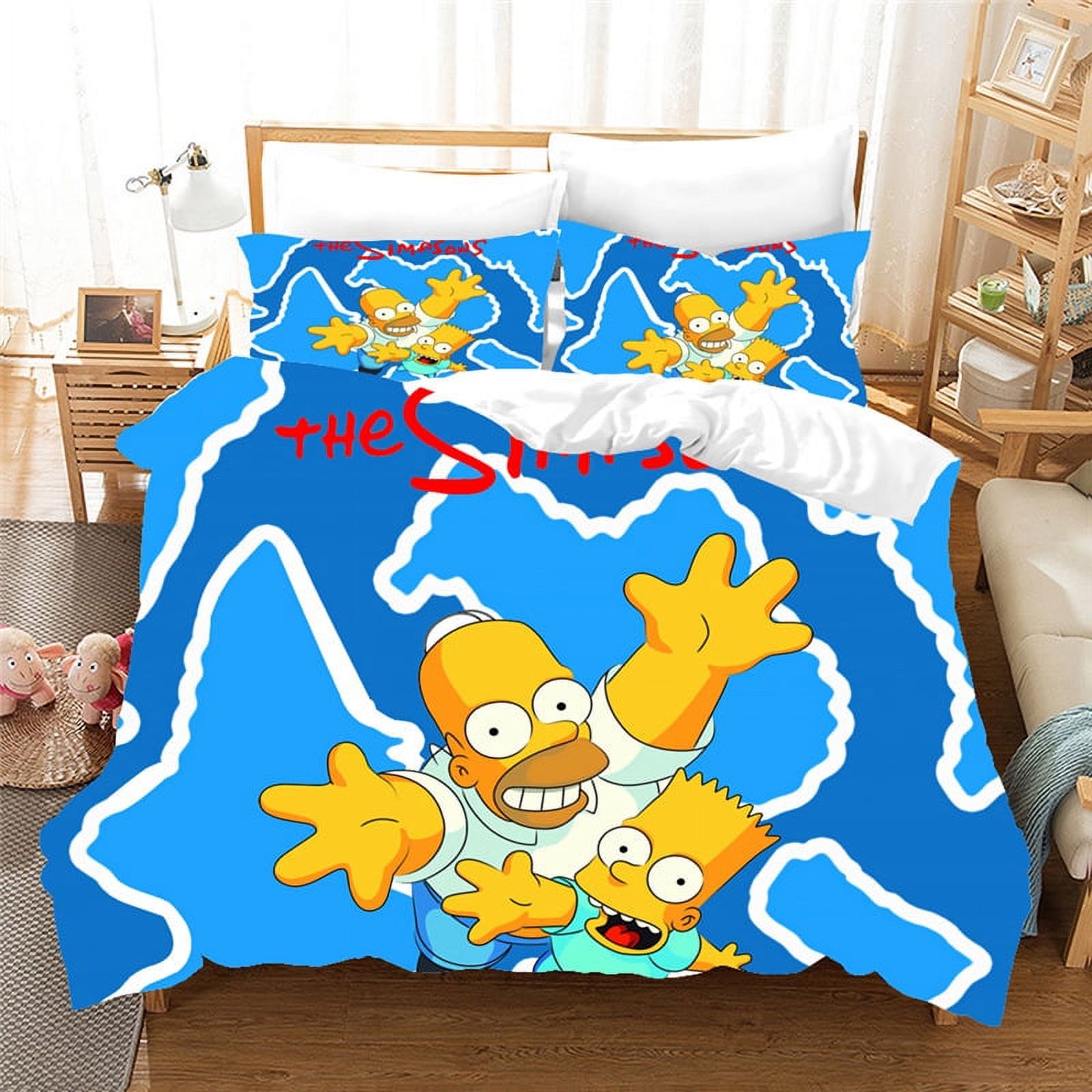 3D crossborder threepiece set, European and American size Simpsons