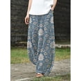 thumbnail image 1 of 3D digital printed plus-size flared fashion loose women's pants, 1 of 1
