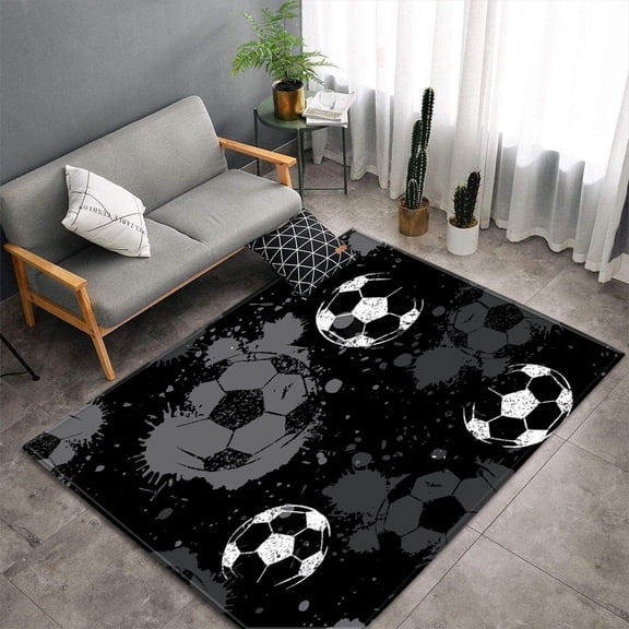 3D football field pattern decorative carpet bedroom living study restaurant kitchen flo