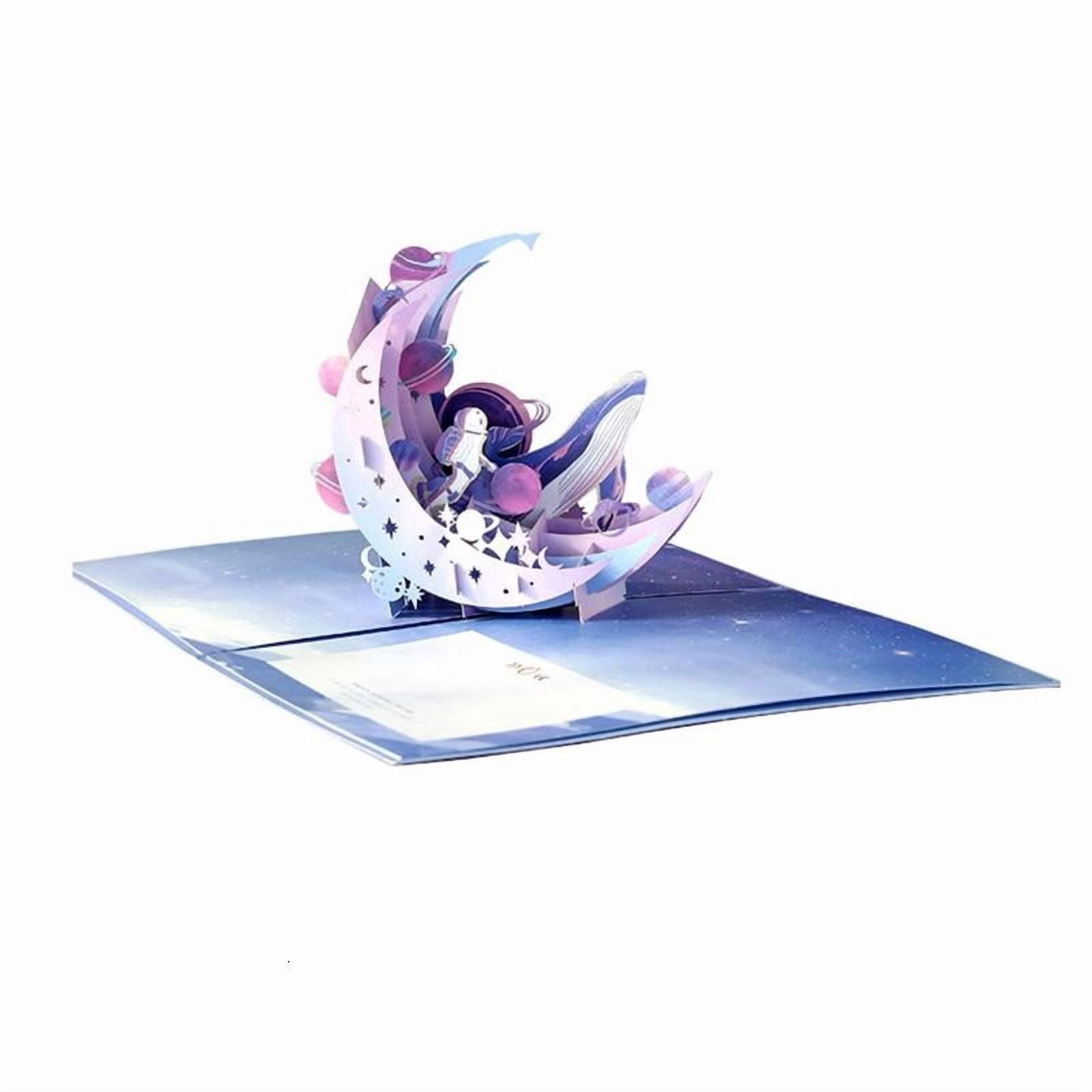 3D for Pop Up Cards Moon Birthday Anniversary Gifts Postcard Wedding ...