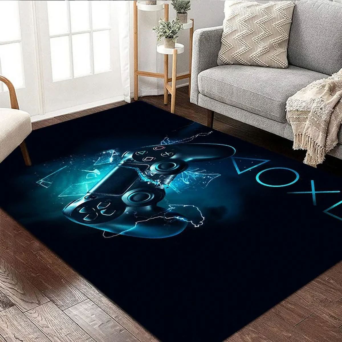 3D gaming handle game machine controller pattern carpet children's ...
