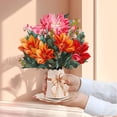 thumbnail image 1 of 3D handmade holiday cards with simple blessings for all occasions, folk flower birthday cards, Mother's Day Thanksgiving Valentine's Day creative holiday cards, 1 of 4