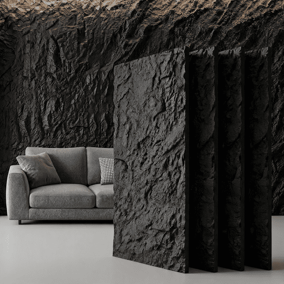 3D Wall Panels - 4PCS 47.2"x23.6" Faux Stone Wall Covering - PU Material for Home Art, Accent Brick, Modern Exterior/Interior Decoration, Covering 31 sq.ft