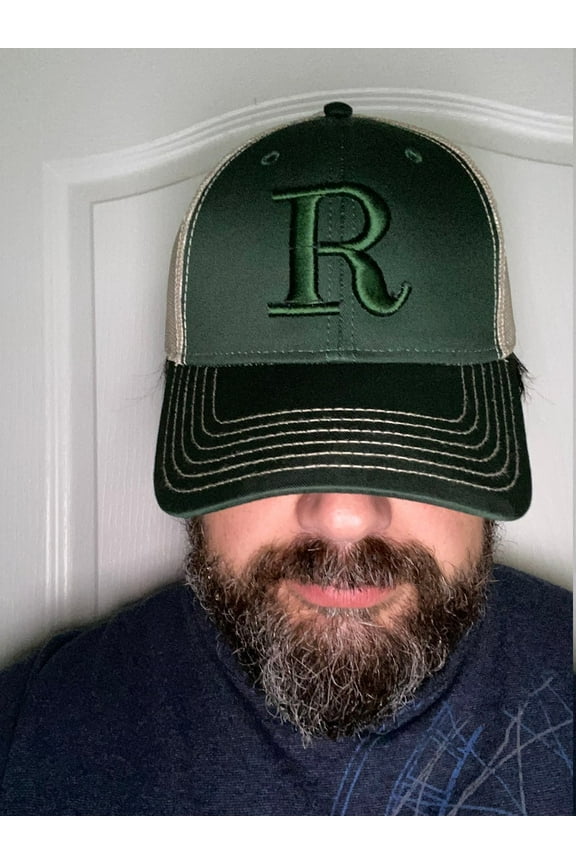 3D initial R Or 2D Puff Embroidery Custom Hat Embroidered Structured Adjustable Fit Men Women Dad Cap Hat Customizable Personalized Hat