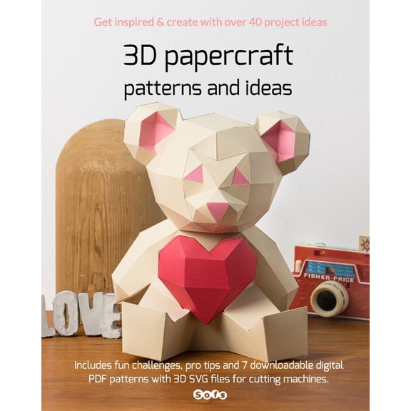 3D papercraft patterns and ideas, Vol 1: Get inspired, learn and create with over 40 project ideas!, (Paperback)