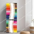 thumbnail image 1 of 3D pink fridge sticker Door cover decoration Vinyl fridge sticker Wallpaper mural art Decal Kitchen, 1 of 5