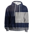 thumbnail image 1 of 3D plaid printed men's hoodie sweatshirt long sleeved pullover street men's clothing men's hoodie, 1 of 6