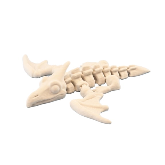 3D printed 1 piece of pterosaur skeleton with movable joints