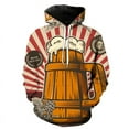 3D printed European beers hoodie for men clothing fashion German beer