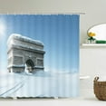 thumbnail image 1 of 3D printed Winter snow scenery Bathroom Shower Curtain Waterproof Polyester Home Decor With Hook Shower Curtain 180*200cm, 1 of 5