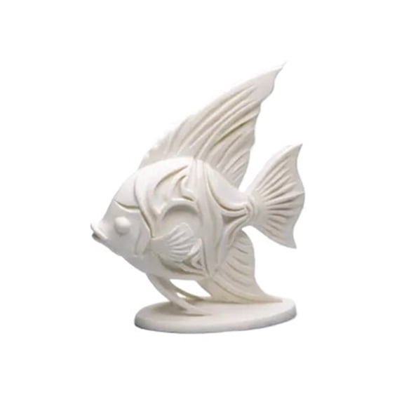 3D printed angelfish decorative ornaments ocean theme home desktop sculpture