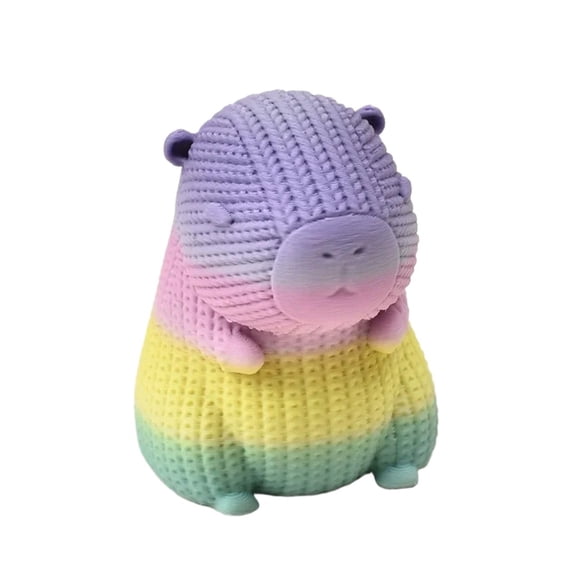 3D printed animal Ornaments Movable Cartoon Creative capybara Plants rockery Fish Tank Landscaping Home offices Decor Gift