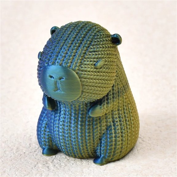 3D printed animal Ornaments Movable Cartoon Creative capybara Plants rockery Fish Tank Landscaping Home offices Decor Gift