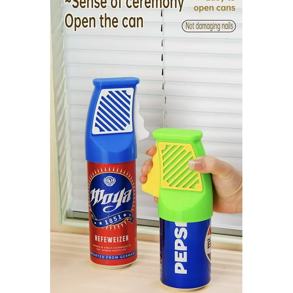 3D printed can opener, one handed can opener, aluminum can opener remover, used for Bevera beer soda water, used for household kitchen tools