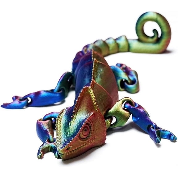 12inch 3D printed lizard,articulated models,flexible joint animal lacertid figurines, 3D printing stuff cheap,stress relief, fidget restlessness, ADHD toys, surprise fantasy gifts