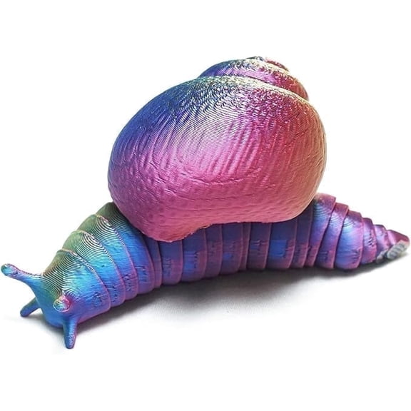 3D printed snail,articulated models,flexible joint animal model figurines, stress relief, fidget restlessness, ADHD toys, surprise fantasy gifts