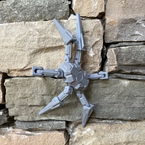 3D printed spider model with six legs, free movement of joints, creative collection of desktop decoration animal models