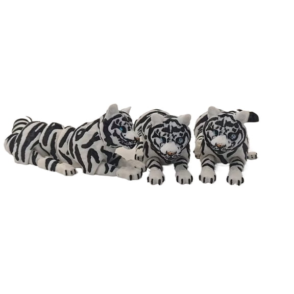 3D printed tiger toy with movable joints, a realistic tiger, desktop handicrafts, ornaments, figurines and gifts