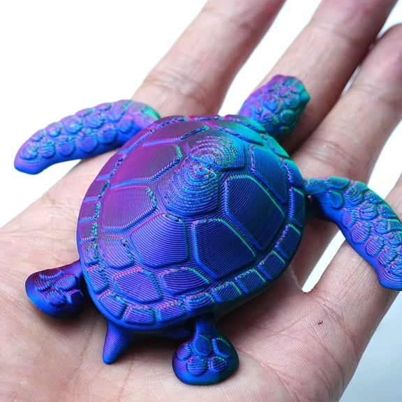 3D printed turtles with full body joints that can move freely and can be shaped in any shape. Creative collection of dragon fish, toys, home decoration, desktop ornaments
