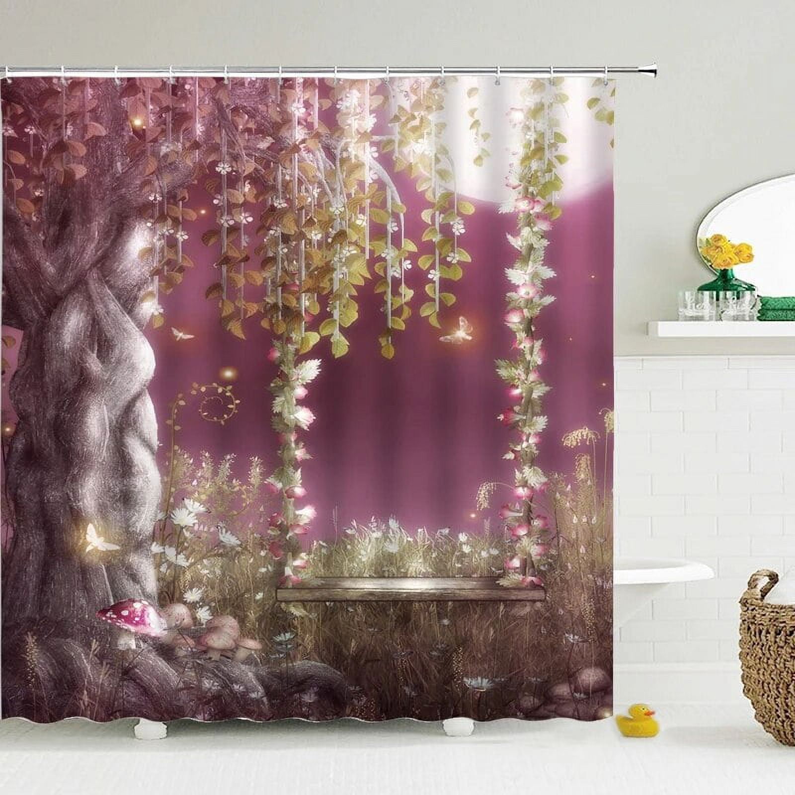 3D printing Flowers Shower Curtains High Quality Waterproof Shower ...