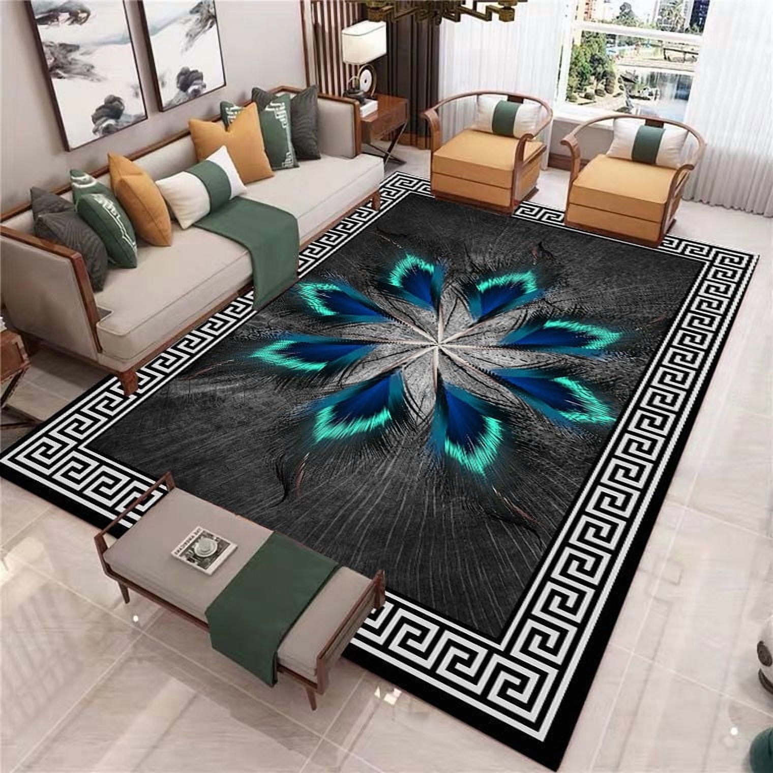 3D printing living room carpet bedside carpet bed and breakfast room ...