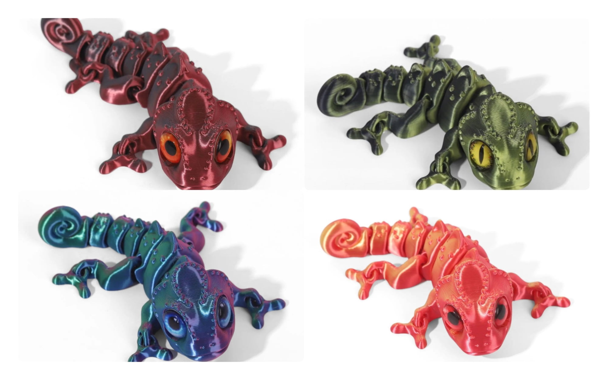 3D printing simulation chameleon three-dimensional model multi-joint ...