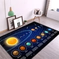 thumbnail image 1 of 3D solar system star planet printing carpet living room children's bed study bath balcony, 1 of 7