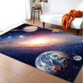 thumbnail image 1 of 3D solar system star planet printing carpet living room children's bed study bath balcony, 1 of 7